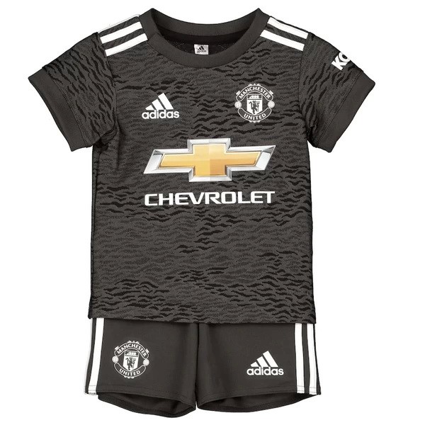 Camiseta Manchester United Segunda equipo Niños 2020-21 Negro